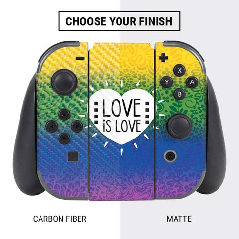 Love Is Love Rainbow Nintendo Switch Bundle Skin