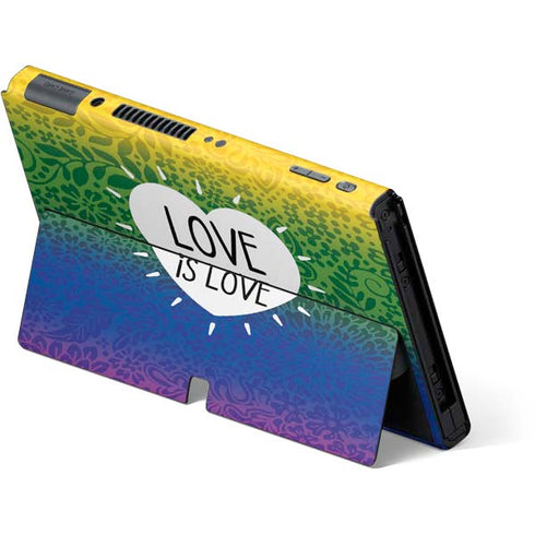 Love Is Love Rainbow Nintendo Switch OLED (2021) Skin