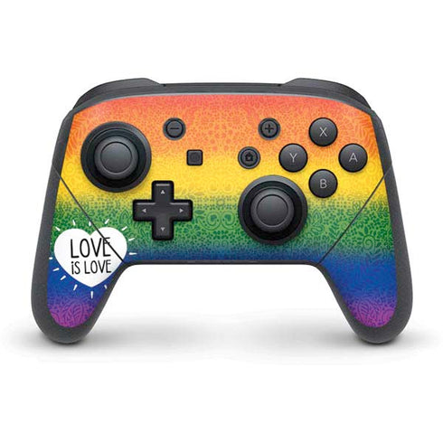 Love Is Love Rainbow Nintendo Switch Pro Controller Skin
