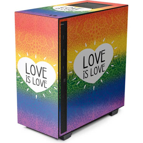 Love Is Love Rainbow NZXT H510 Compact ATX Mid-Tower Case Skin