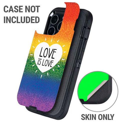 Love Is Love Rainbow Otterbox Defender iPhone Skin