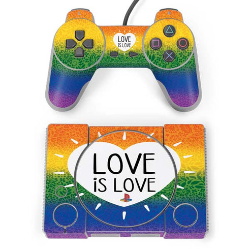 Love Is Love Rainbow PlayStation Classic Bundle Skin