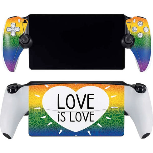 Love Is Love Rainbow PlayStation Portal Remote Player Skin