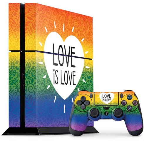 Love Is Love Rainbow PS4 Console and Controller Bundle Skin