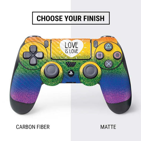 Love Is Love Rainbow PS4 Controller Skin