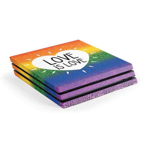 Love Is Love Rainbow PS4 Pro Console Skin