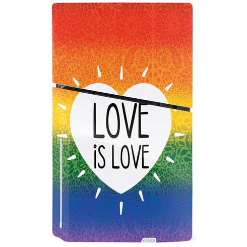 Love Is Love Rainbow PS5 Slim Disk Console Skin