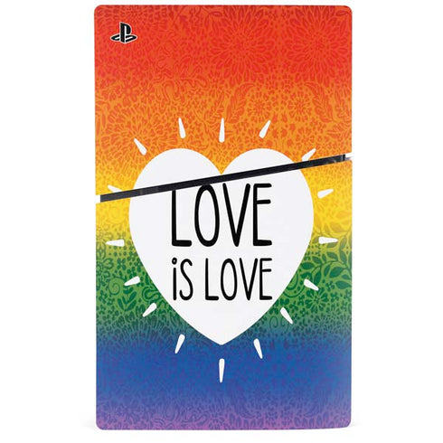Love Is Love Rainbow PS5 Slim Digital Edition Console Skin