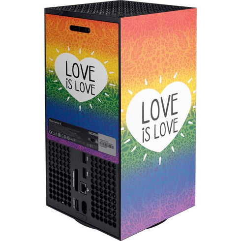 Love Is Love Rainbow Xbox Series X Console Skin