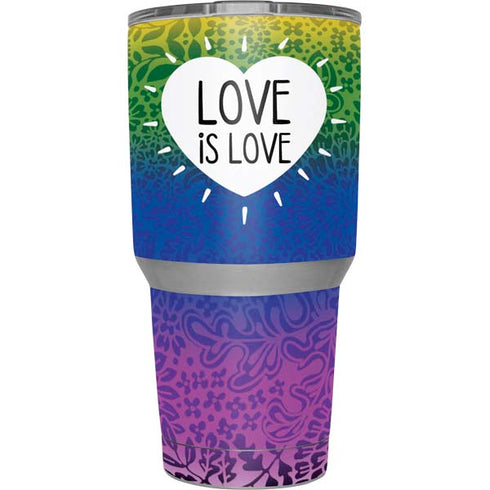 Love Is Love Rainbow Yeti 30oz Rambler Tumbler Skin