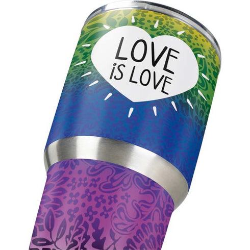 Love Is Love Rainbow Yeti 30oz Rambler Tumbler Skin