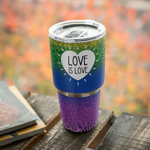 Love Is Love Rainbow Yeti 30oz Rambler Tumbler Skin