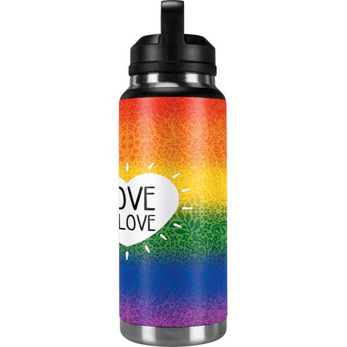 Love Is Love Rainbow YETI Rambler 36oz Bottle Skin