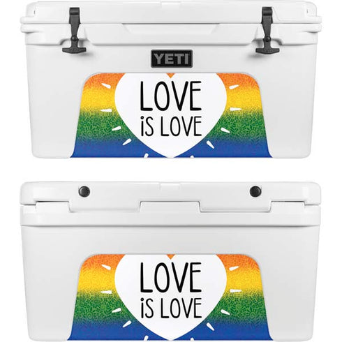 Love Is Love Rainbow YETI Tundra 75 Hard Cooler Skin