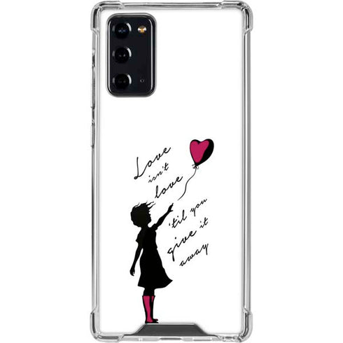 Love Isnt Love Til You Give It Away Galaxy Note20 5G Clear Case
