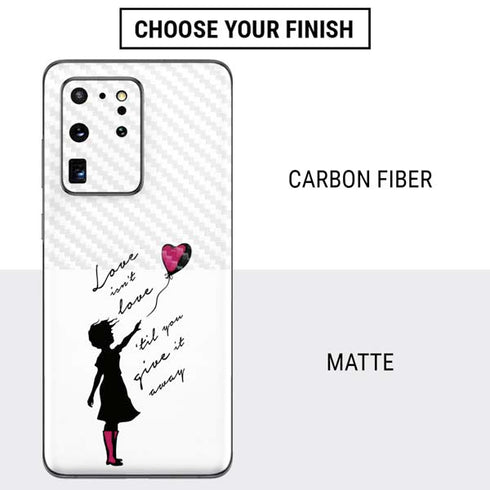 Love Isnt Love Til You Give It Away Galaxy S20 Ultra 5G Skin