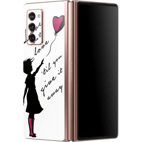 Love Isnt Love Til You Give It Away Galaxy Z Fold2 5G Skin