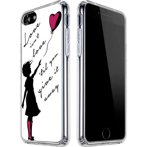 Love Isnt Love Til You Give It Away iPhone SE (2nd & 3rd Gen) Clear Case