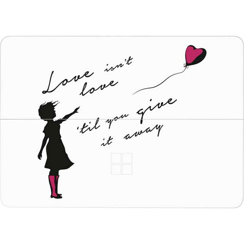Love Isnt Love Til You Give It Away Surface Laptop Studio Skin