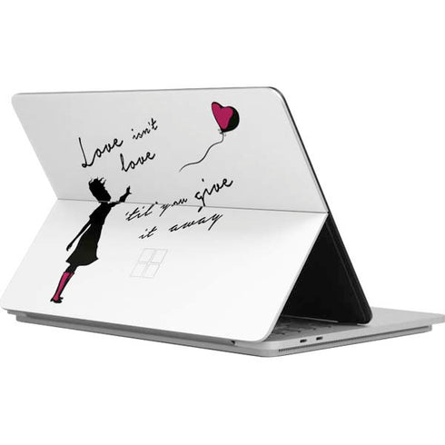 Love Isnt Love Til You Give It Away Surface Laptop Studio Skin