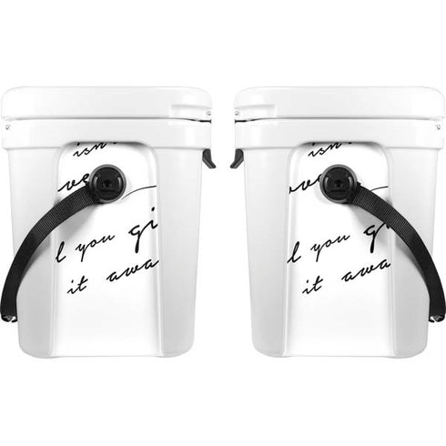 Love Isnt Love Til You Give It Away YETI Roadie 24 Hard Cooler Skin