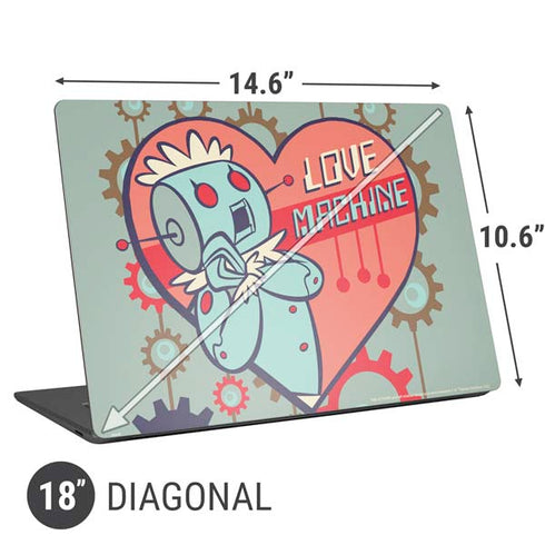 The Jetsons Love Machine Universal Laptop 18in (14.6 x 10.6in) Skin