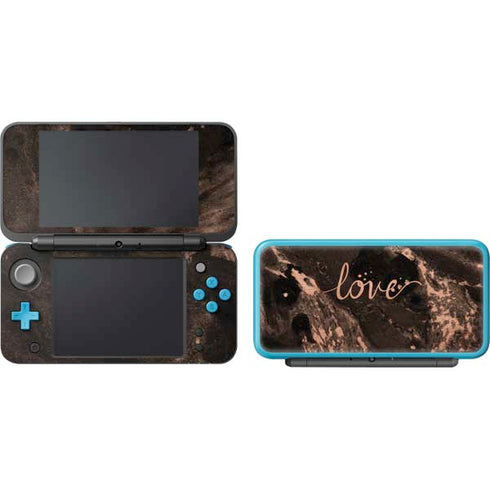 Love Rose Gold Black Nintendo 2DS XL (2017) Skin