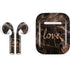 Love Rose Gold Black Apple AirPods Skin