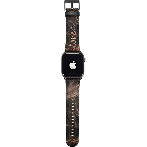 Love Rose Gold Black Apple Watch Band 38-40mm