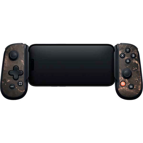 Love Rose Gold Black Backbone One for iPhone Game Controller Skin