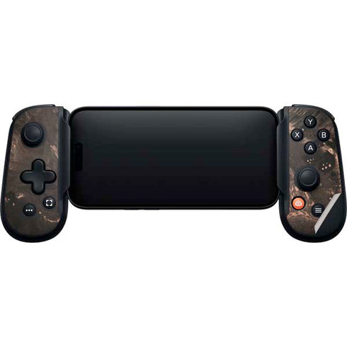 Love Rose Gold Black Backbone One for iPhone Game Controller Skin