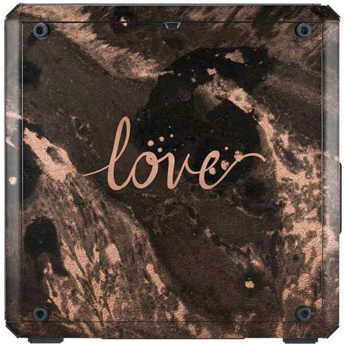 Love Rose Gold Black Cooler Master MasterBox Q300L Mini Tower Skin