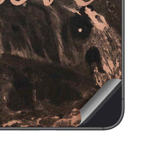 Love Rose Gold Black Galaxy A14 5G Skin