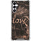 Love Rose Gold Black Galaxy A15 5G Clear Case