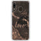 Love Rose Gold Black Galaxy A20 Clear Case
