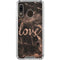 Love Rose Gold Black Galaxy A30 Clear Case
