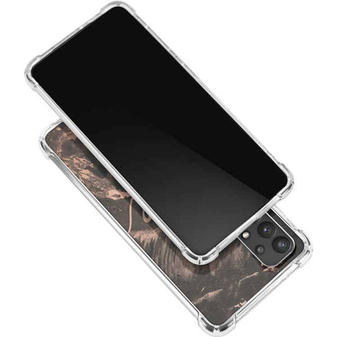Love Rose Gold Black Galaxy A32 5G Clear Case