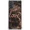 Love Rose Gold Black Galaxy A32 5G Clear Case