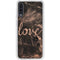 Love Rose Gold Black Galaxy A50 Clear Case