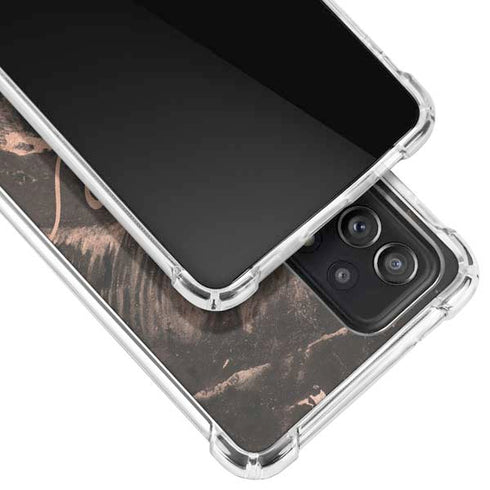 Love Rose Gold Black Galaxy A52 5G Clear Case