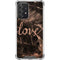 Love Rose Gold Black Galaxy A52 5G Clear Case
