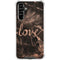 Love Rose Gold Black Galaxy A54 5G Clear Case
