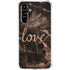 Love Rose Gold Black Galaxy A54 5G Clear Case