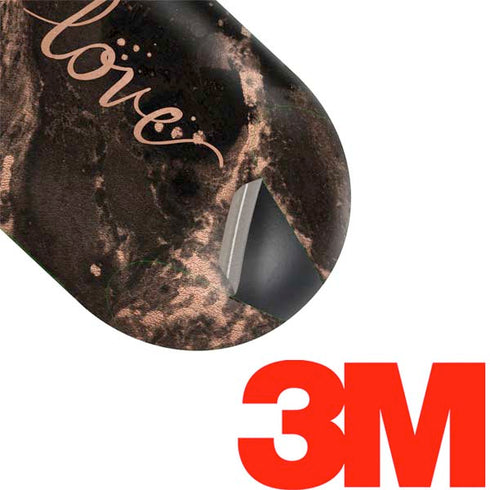 Love Rose Gold Black Galaxy Buds Skin