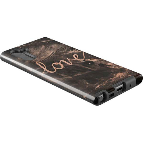 Love Rose Gold Black Galaxy Note 10 Pro Case