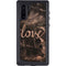Love Rose Gold Black Galaxy Note 10 Waterproof Case