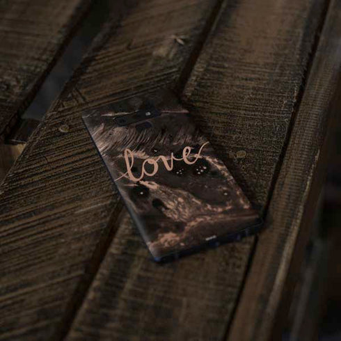 Love Rose Gold Black Galaxy Note 9 Skin