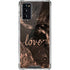 Love Rose Gold Black Galaxy Note20 5G Clear Case