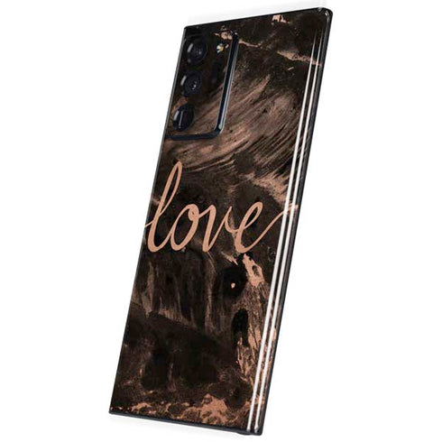 Love Rose Gold Black Galaxy Note20 Ultra 5G Skin