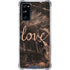 Love Rose Gold Black Galaxy S20 FE Clear Case